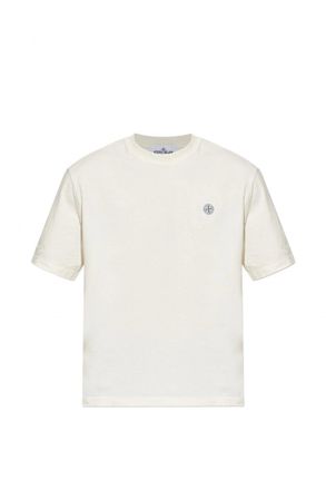 Stone Island PATCH LOGO 2100030 T SHIRT Size: 3XL, colour: IVORY