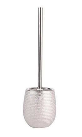 Brosse WC Avec Support - Design Moderne Inox & Acier Orange, Récipient Fermé Pour Plus D'hygiène