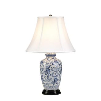Netlighting Blue 1 Light Table Lamp with Tappered Shade E27