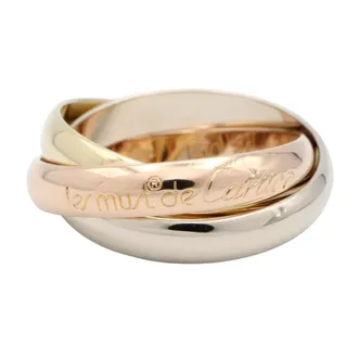 Cartier Gold Silver Yellow Gold (18K) Pink Gold (18K) White Gold (18K) Band Ring (Pre-Owned)
