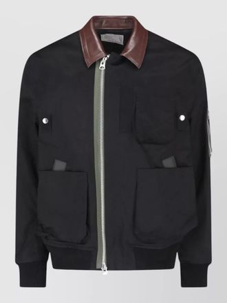 sacai cotton bomber jacket