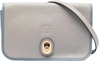 Loewe Pre-owned Crossbody Bag - Dames - Vintage Schoudertas - Grijs - ONE Size - Leer - Vintage
