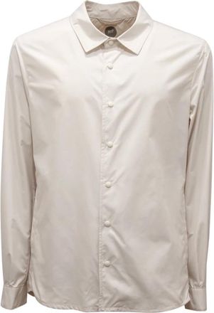 Mazzarelli Ostuni Tech Overshirt - Heren - Casual Overhemden - Wit - L - Overhemden