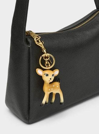 Coach Womens Fabulous fawn charm keychain