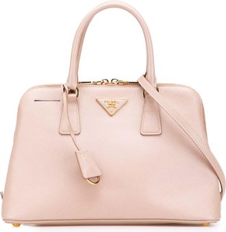 Prada Pre-owned Womens Galleria Top Handle Bag - Peach Leather - One Size