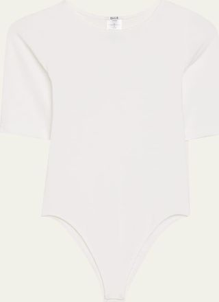 Wolford Bahamas Short-Sleeve Crewneck Bodysuit