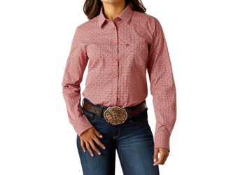 Ariat The Kirby Shirt In Garnet Rose