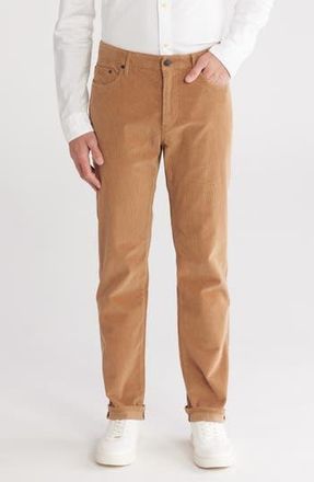 Faherty Straight Leg Stretch Corduroy Pants in Raw Umber at Nordstrom Rack, Size 31