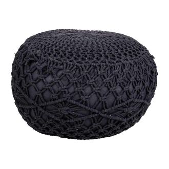 Wanderlust Deco Puff De Algod&oacute;n Trenzado 45x45x30