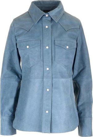 Stand Studio Stand Studio, Overhemden, Dames, Blauw, XS, Jassen