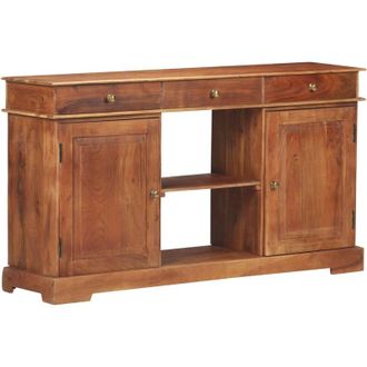vidaXL Aparador De Madera Maciza De Acacia 135x35x75 Cm Vidaxl