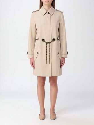 Burberry Knee-Length Cotton Trench Coat with Jewelled Belt