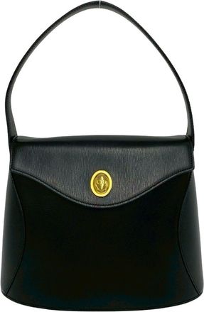 Dior Black Leather Handbag Tote Bag (Pre-Owned)