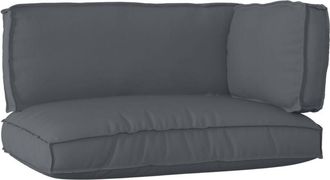 vidaXL Pallet Cushion Set 3 pcs Anthracite 120 x 80 x 12 cm Vidaxl