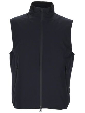 Woolrich Black Waterproof Zip Up Vest