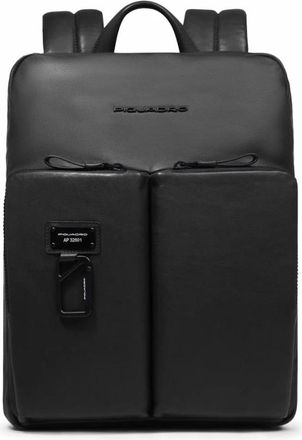 Piquadro Expandable- slim laptop and i Pad backpack with Rfid and shock-absorbing protection - Heren - Rugzakken - Zwart - ONE Size - Tassen