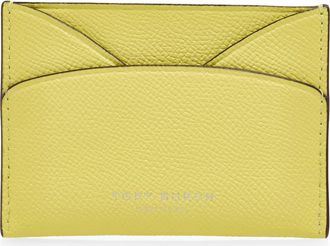Tory Burch Romy Leather Card Case in Yellow Sky at Nordstrom