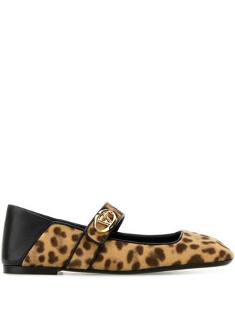 Valentino Garavani VLogo Locket Mary-Jane ballerinas - Bruin