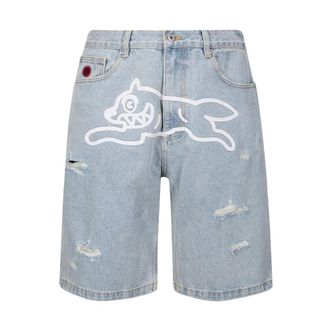 Icecream Icecream, Heren, Korte broeken, Blauw, Maat: W30 Denim