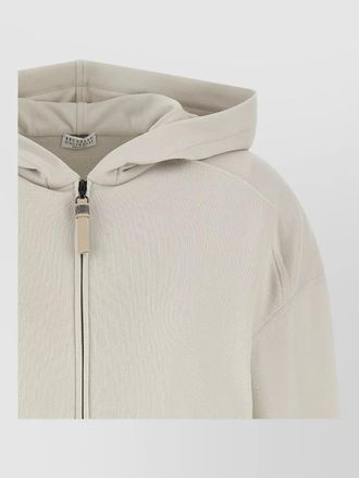 Brunello Cucinelli cotton fleece zip-up hoodie