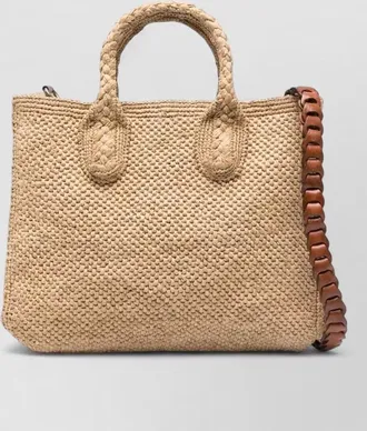 Ibeliv raffia shoulder bag
