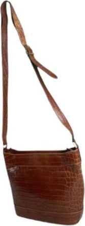 Ferragamo Pre-owned Cross Body Bags, female, Brown, Size: ONE SIZE Pre-owned Cross Body Bag
