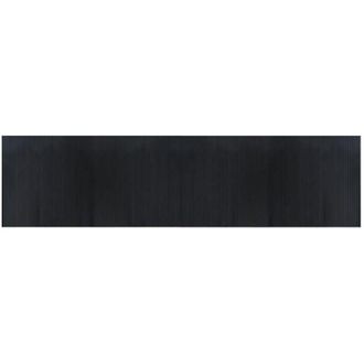 vidaXL Alfombra Rectangular Bamb&uacute; Negro 100x400 Cm Vidaxl