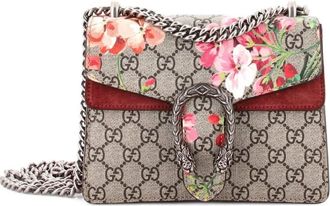 Gucci Dionysus Bag Blooms Print GG Coated Canvas Mini shoulder bag - Bruin