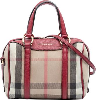 Burberry Pre-owned Burberry Small House Check Canvas Alchester Bowling Bag 3M5S175W3HLLTWQ5