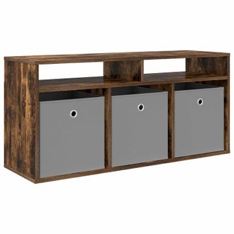 vidaXL Mueble Bajo Con Caj&oacute;n Roble Ahumado 102 X 32 X 48,5 Cm Vidaxl