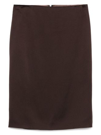 Tom Ford Womens Satin Midi Skirt
