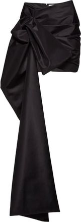 Magda Butrym bow draped mini skirt - women - Silk - 38 - Black