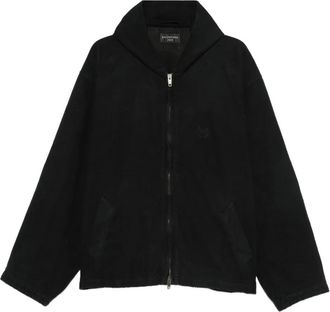 Balenciaga Giacca con cappuccio e zip - Nero
