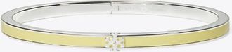 Tory Burch Womens Icon Thin Enamel Bracelet, size S