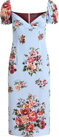 Dolce & Gabbana zijden jurk met bloemenprint