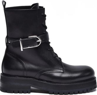 Dondup Leather Ankle Boot - Black