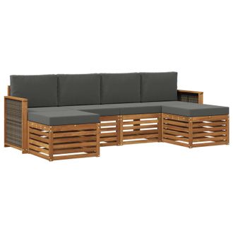 vidaXL Juegos De Sof&aacute;s Madera De Acacia S&oacute;lida Vidaxl
