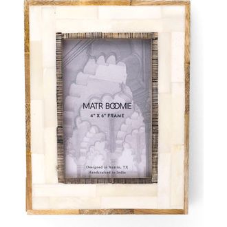 Matr Boomie Janaka Picture Frame - Carved Bone and Horn in Carved Bone And Horn - 3X3 at Nordstrom, Size 3Ft 0In X 3Ft 0In