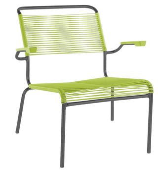 Schubiger M&ouml;bel Spaghetti-Lounger S&auml;ntis mit Armlehnen