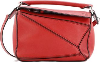 Loewe Puzzle Bag Leather Mini crossbody bag - Rood