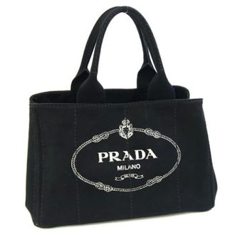 Prada Pre-owned Handbags, female, Black, Size: ONE SIZE Pre-owned Handbag Tote
