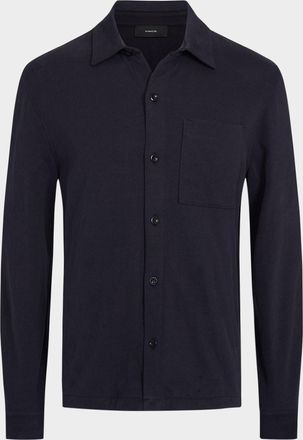 Vince Mens Sueded Jersey Shirt Jacket