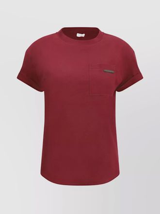 Brunello Cucinelli cotton t-shirt embellished shiny jewels