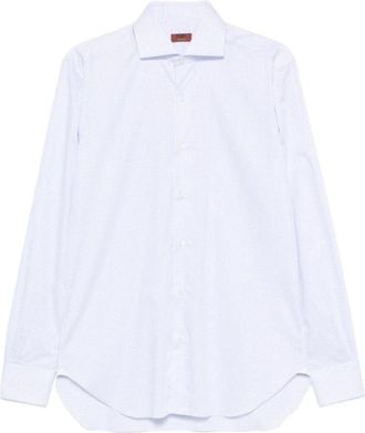 Barba Culto Geruite Overhemd - Heren - Zakelijke Overhemden - Blauw - 3XL - Katoen - Overhemden