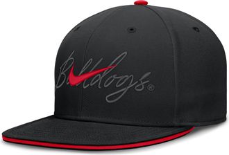 Nike Georgia Pro Nike Mens Dri-FIT College Fitted Hat in Black | NC1100AGBN-A2C