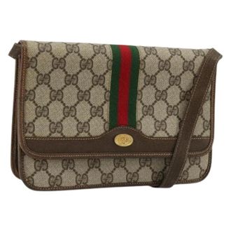 Gucci Pre-owned Cross Body Bags, female, Beige, Size: ONE SIZE Pre-owned Vintage Shoulder Bag