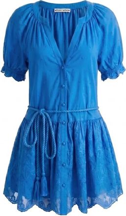 Alice & Olivia Mujer, Vestidos, Azul, Talla: XS