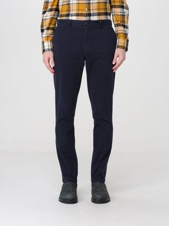 Brooksfield Slim Fit Chino Trousers in Stretch Cotton Twill with Slash Pockets