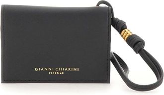 Gianni Chiarini Nappa Kaarthouder - Dames - Portefeuilles - Zwart - ONE Size - Leer - Accessoires