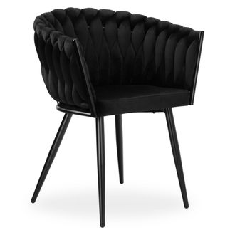 OEM Silla Tejida De Terciopelo Negro Cofton